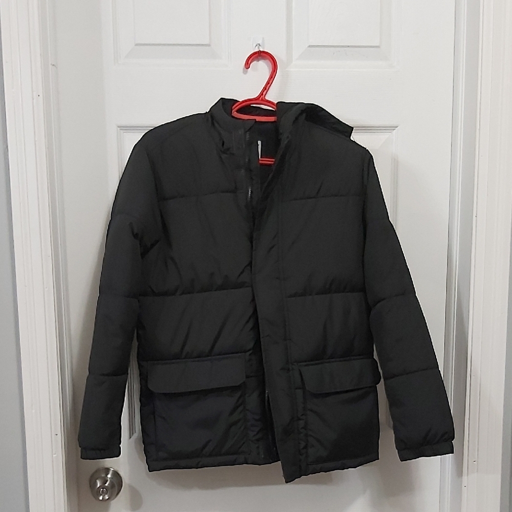Boy's Old Navy Black Puffer Jacket Size XL